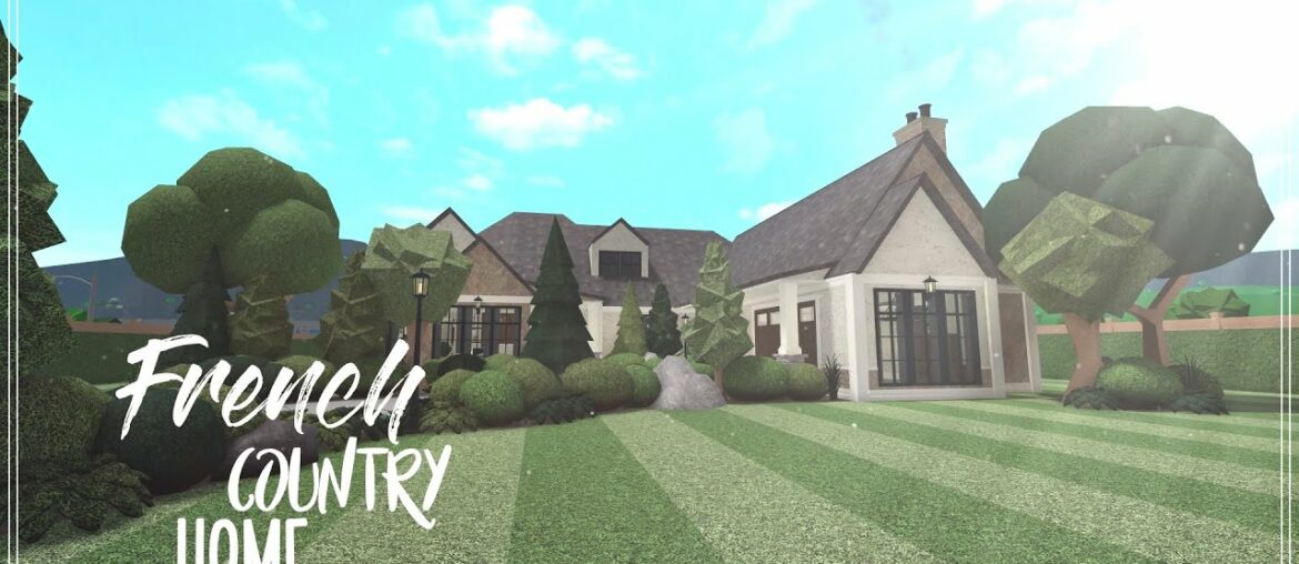 Bloxburg | French Country Home - Tour + Speedbuild (1/2)