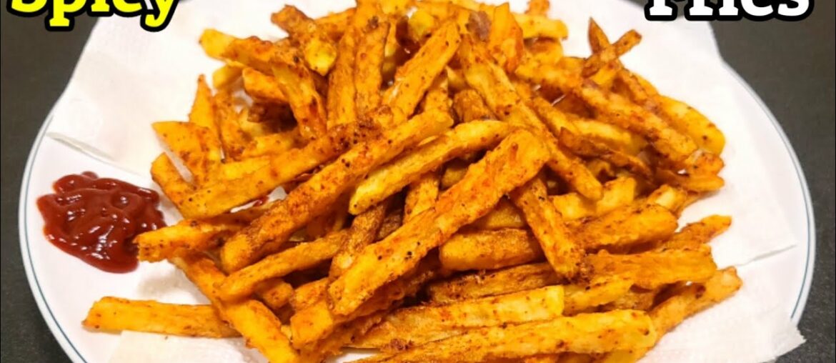 Spicy Crispy Fries Recipe | Spicy Potato Finger Fries | Best French fries Recipe
