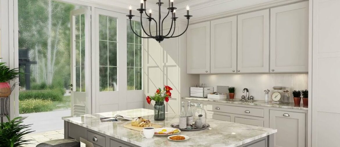 LNC French Country Metal Chandelier – 9 lights LNC French Country Metal Chandelier - 9 lights