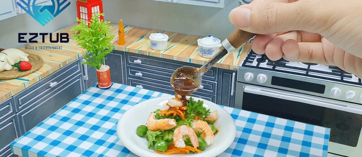Delicious Miniature Spicy Shrimp Salad / Easy Miniature Spicy Shrimp Salad Recipe / Mini Food