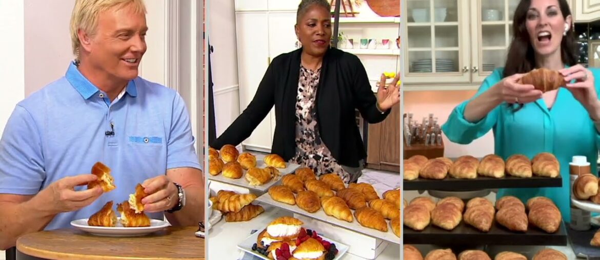 Authentic Gourmet 15 or 45 Large French Butter Croissants on QVC Authentic Gourmet 15 or 45 Large French Butter Croissants on QVC