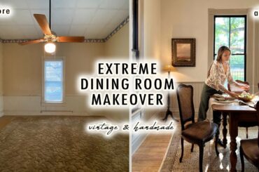 Extreme DINING ROOM MAKEOVER *Vintage & Handmade*  | XO, MaCenna