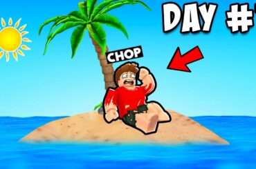CHOP SURVIVED 100 DAYS ON A DESERTED ISLAND IN ROBLOX