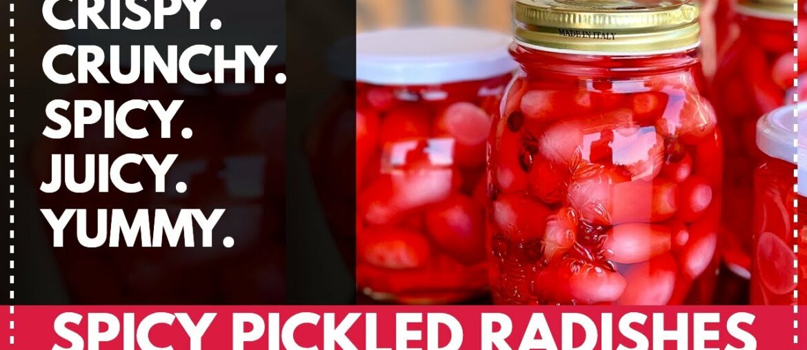 TOO EASY TO BE THIS GOOD! SPICY PICKLED RADISHES are the NEW PARTY POPPER TOO EASY TO BE THIS GOOD! SPICY PICKLED RADISHES are the NEW PARTY POPPER