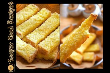 Simple French Toast Recipe (Breakfast) by Sooper Food Recipes #shorts