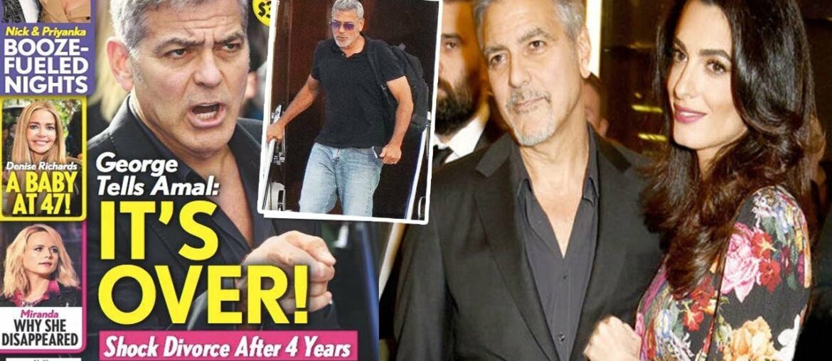 George Clooney arrives in the south of France on his private jet after BREAKING UP with wife Amal