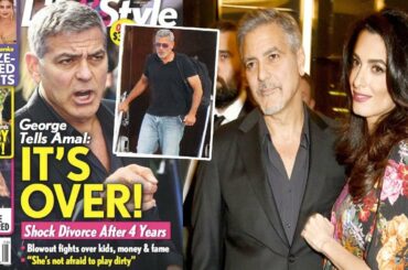 George Clooney arrives in the south of France on his private jet after BREAKING UP with wife Amal