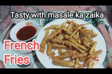 French fries recipe with corn flour ! Homemade crispy French fries recipe