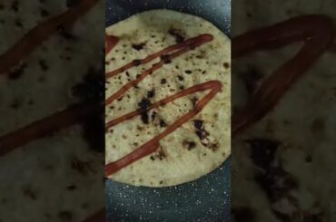 2 minute french fries chapati recipe#french fries chapati