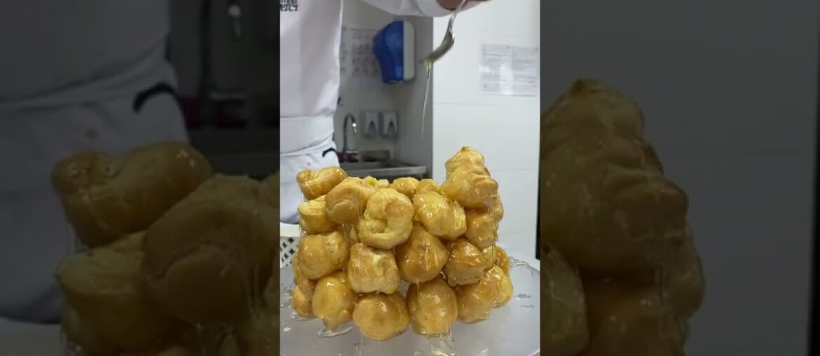 classic french croquembouche recipe #dessert #profiterole #bouche classic french croquembouche recipe #dessert #profiterole #bouche