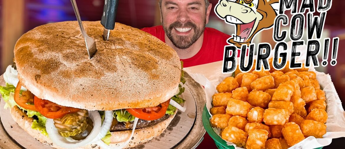 Giant Mad Cow Burger Challenge at Willie Beamon's Neenah, Wisconsin!! Giant Mad Cow Burger Challenge at Willie Beamon's Neenah, Wisconsin!!