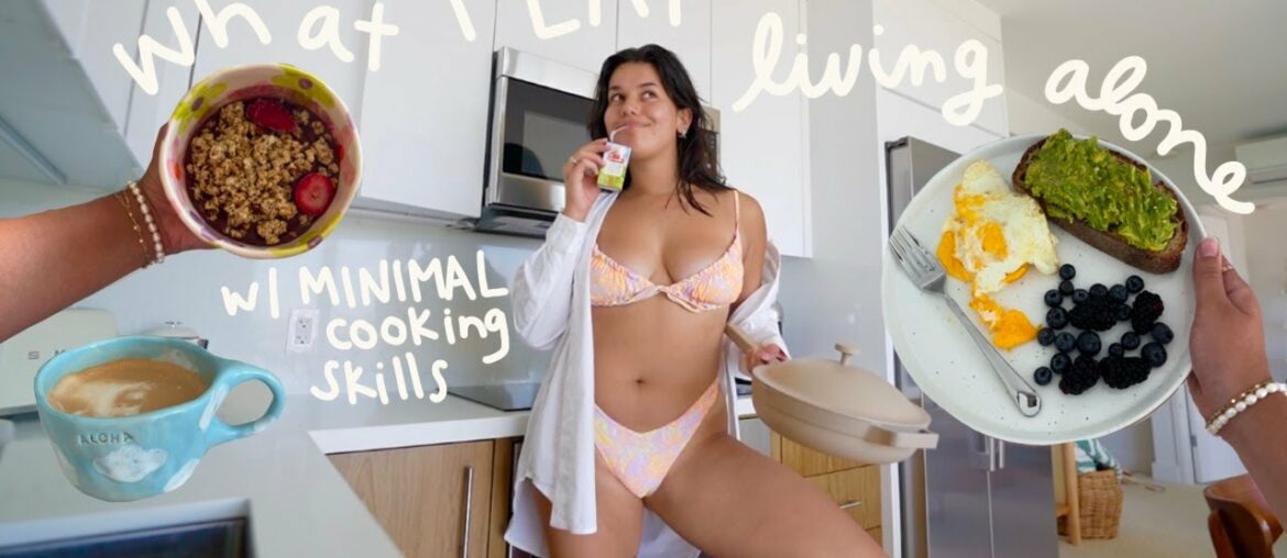 what I eat in a day *living alone w/ zero cooking skills what I eat in a day *living alone w/ zero cooking skills