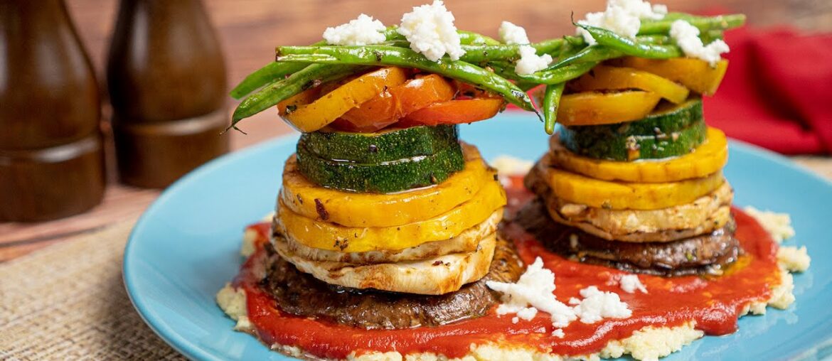 Grilled PORTOBELLO MUSHROOM TOWER | Recipes.net