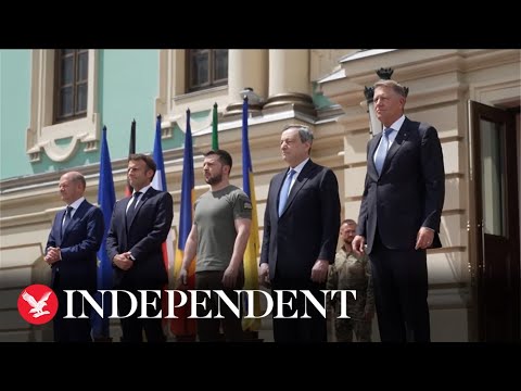 Zelensky welcomes European leaders to Kyiv Zelensky welcomes European leaders to Kyiv