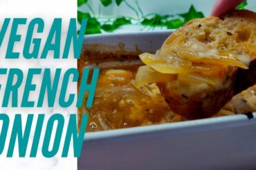 Vegan French Onion Soup #shorts /Easy Vegan  Recipes