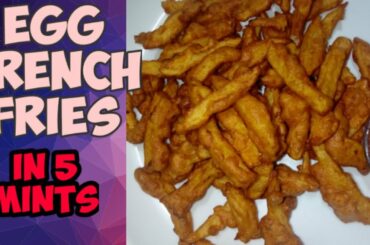 Egg French Fries|Crispy Egg French Fries Recipes|Easy Egg French Fries|Egg Snacks Recipe|#Shorts
