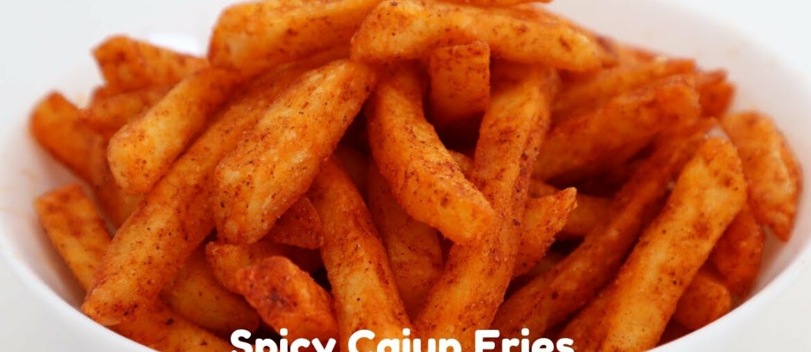 EASY SPICY CAJUN FRIES RECIPE | CRISPY FRENCH FRIES WITH SPICY CAJUN SEASONING