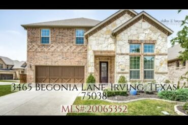 Home for Sale by Mani Raveendran | Dallas & Beyond Real Estate Group: 3465 Begonia Lane Irving TX