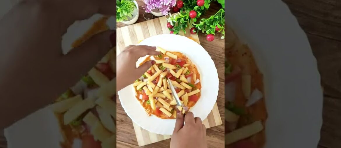 French Fries Pizza Recipe | How to make French Fries Pizza at Home