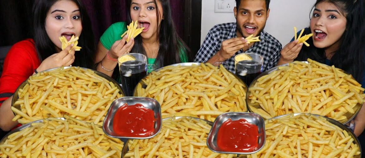 Unlimited French Fries Eating Challenge | French Fries Eating Competition | Food Challenge