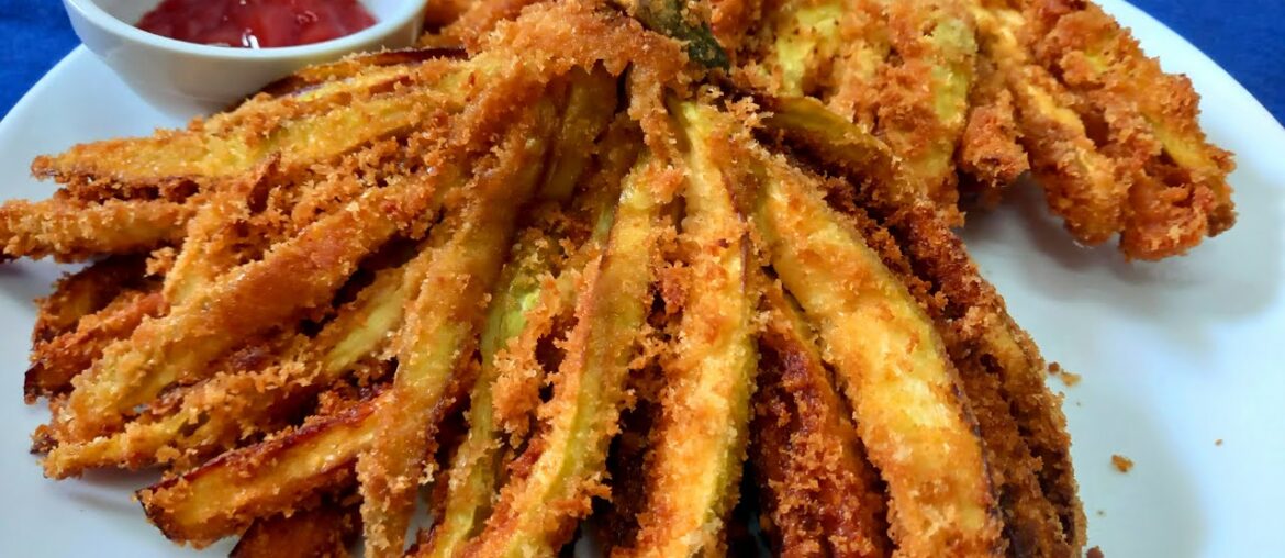 Baigan Fry Recipe | Brinjal French Fries | Eggplant Recipe | Crispy Fried Baigan Baigan Fry Recipe | Brinjal French Fries | Eggplant Recipe | Crispy Fried Baigan