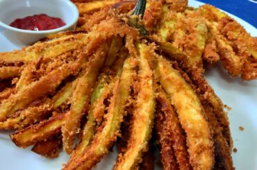 Baigan Fry Recipe | Brinjal French Fries | Eggplant Recipe | Crispy Fried Baigan