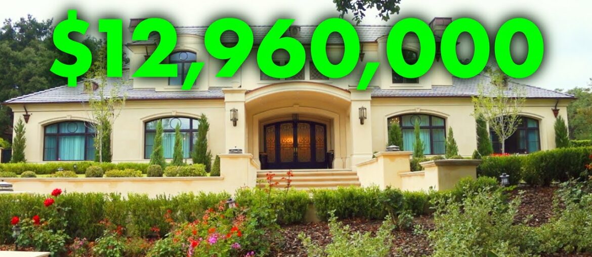 Touring a MASSIVE $12,960,000 French MANSION in Arcadia, CA