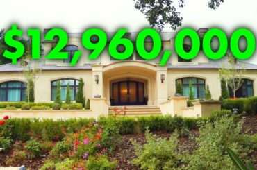 Touring a MASSIVE $12,960,000 French MANSION in Arcadia, CA