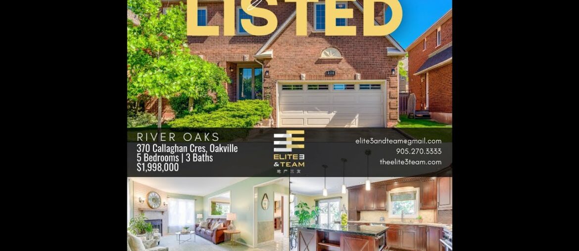 JUST LISTED: 370 Callaghan Crescent, Oakville