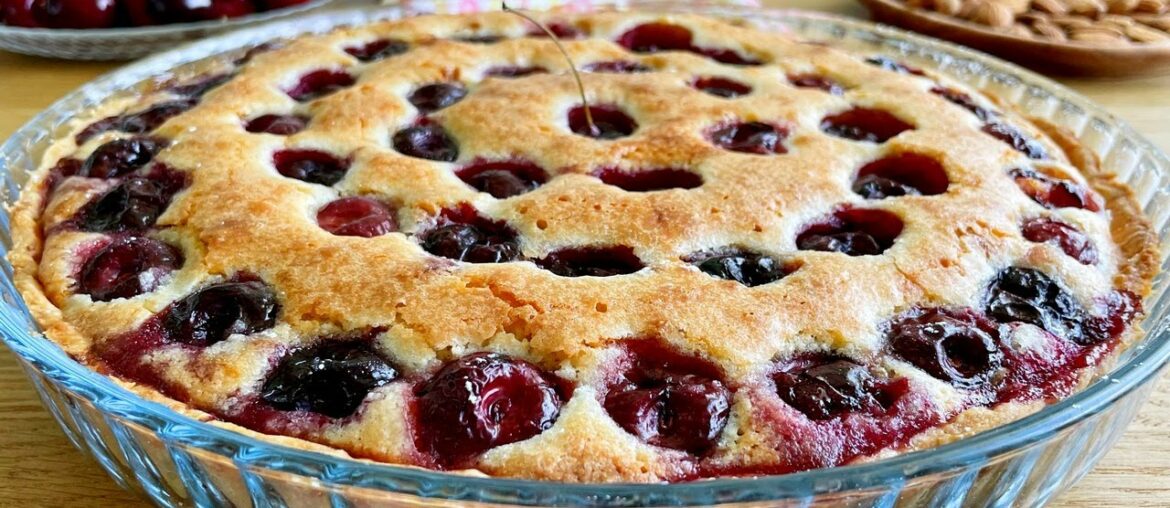 Cherry Frangipane Tart Recipe | French Cherry Tart | Cherry Pie