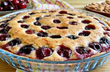 Cherry Frangipane Tart Recipe | French Cherry Tart | Cherry Pie