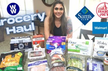 WEEKLY WW GROCERY HAUL FOR WEIGHT LOSS - 3 STORES!! NEW FOODS & A NEW STORE - 100 POUNDS LOST!!