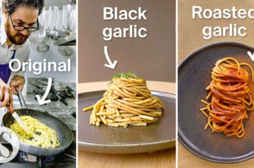 Aglio e olio: originale vs. aglio nero vs. aglio arrostito con Luciano Monosilio