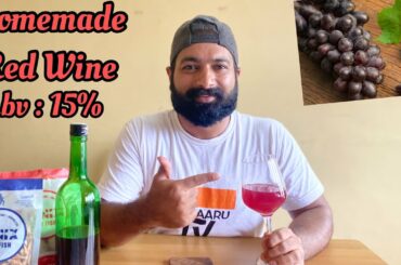 How to make Red Wine at Home l Easy Red Wine at Home l Frisky Friday #homemaderedwine