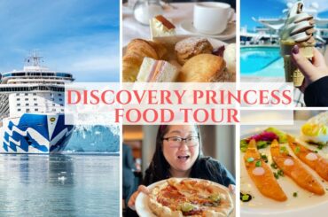 Cruise Ship FOOD TOUR on DISCOVERY PRINCESS | Solo Cruise To Alaska