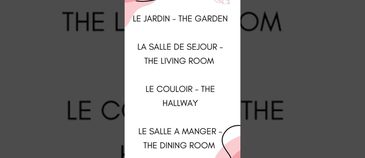 Learn French for Beginners | Polyglot Tings | La Maison | The Home