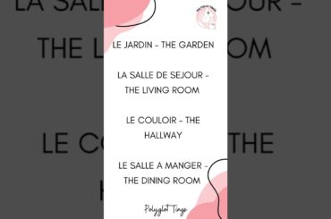 Learn French for Beginners | Polyglot Tings | La Maison | The Home