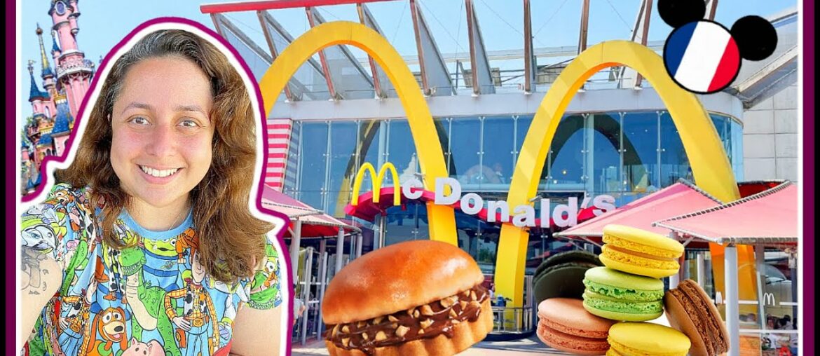 McDonald's at DISNEYLAND PARIS (Disney Village) | Trying McChoconuts Burger & MACARONS 2022 McDonald's at DISNEYLAND PARIS (Disney Village) | Trying McChoconuts Burger & MACARONS 2022