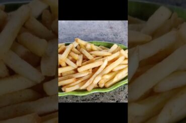 Crispy French Fries | Homemade Crispy fries| French fries recipe #shorts #streetfood #frenchfries