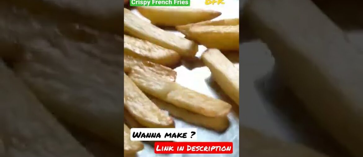 Crispy French Fries | French Fries At Home | Snacks Recipe | Bengali Food Kitchen #shorts