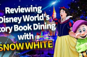 Reviewing EVERY Restaurant in Disney World -- Story Book Dining at Artist Point with Snow White