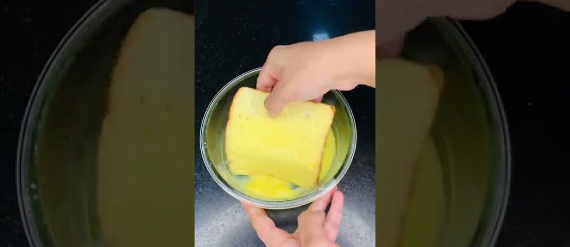 Trying Eggless French Toast Recipe