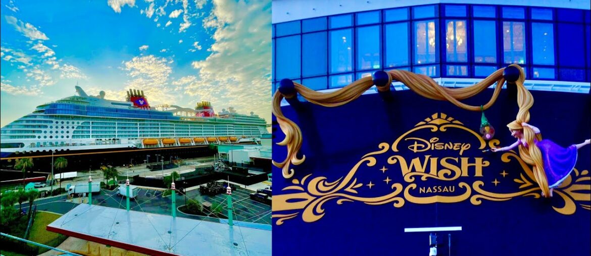 Our First Look at the Disney Wish! Arrival to Port Canaveral & Discussing Some Onboard Venues!
