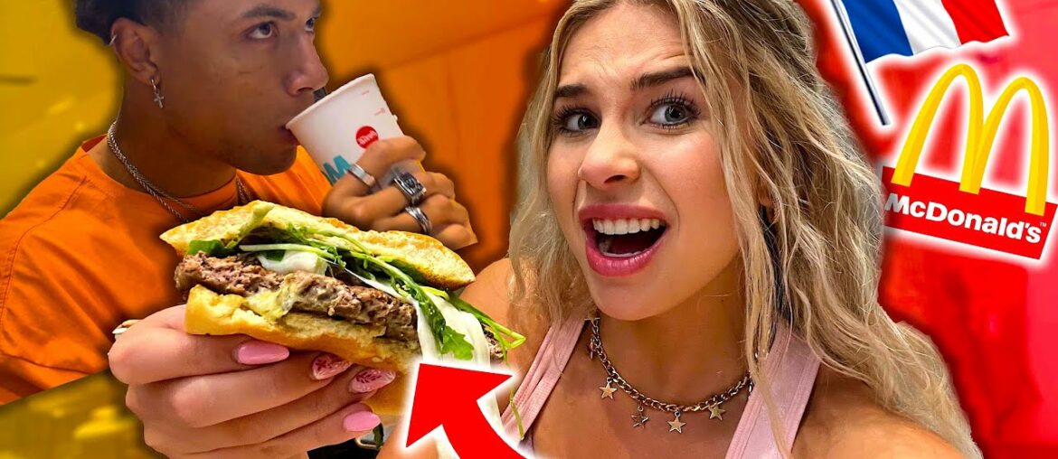 AMERICANS TRY FRENCH MCDONALDS IN PARIS