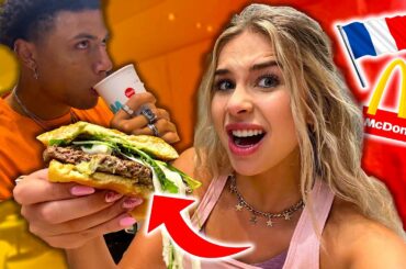AMERICANS TRY FRENCH MCDONALDS IN PARIS