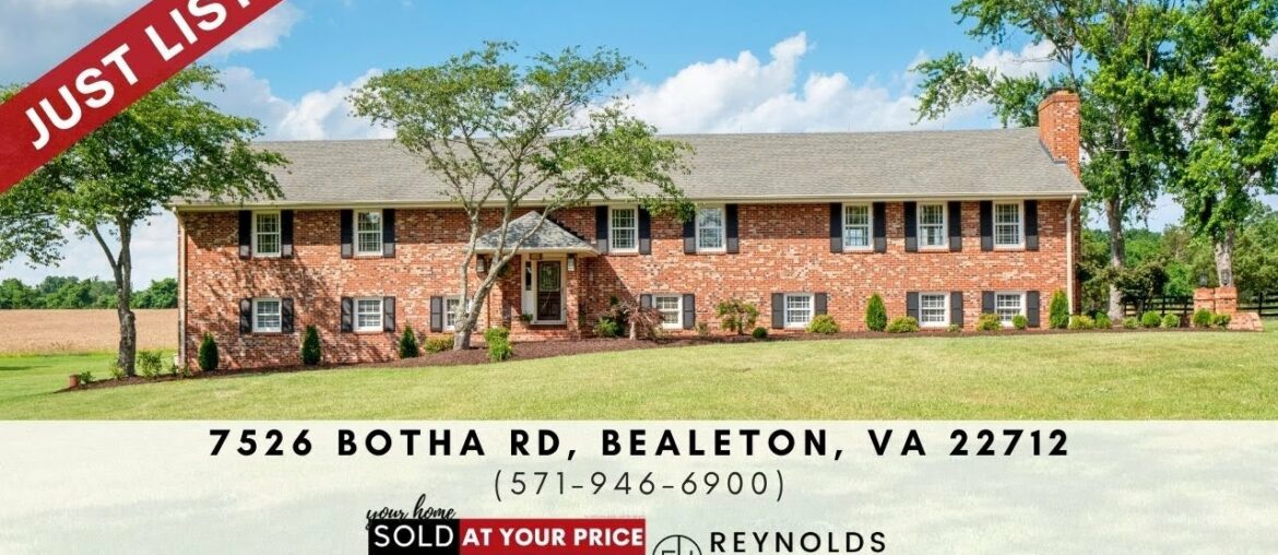 7526 Botha Road, Bealeton, VA 22712 The Reynolds Team (571) 946-6900 7526 Botha Road, Bealeton, VA 22712 The Reynolds Team (571) 946-6900