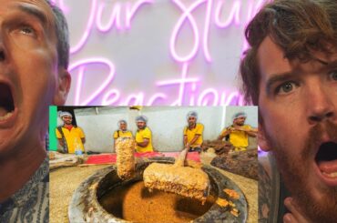 India’s Mega Street Food Factories!! Hyderabad Haleem & Biryani!! REACTION!!!