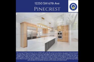 Huge 5 Bedroom 4 Baths Home in Highly Sought After Pinecrest!