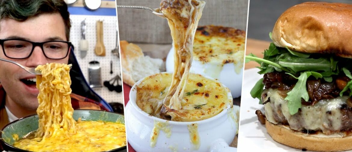 I Found The Best French Onion Recipes - French Onion Ramen, Cheese Burger, Stuffed Chicken, Soup