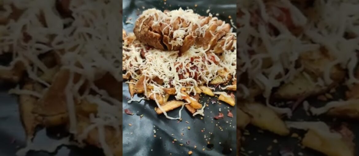 French Fries Cheesy Chaat|Full Recipe link in bio| #chaat #frenchfriesrecipeathome #frenchfries